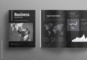 Business Brochure Layout Stock Template  Adobe Stock