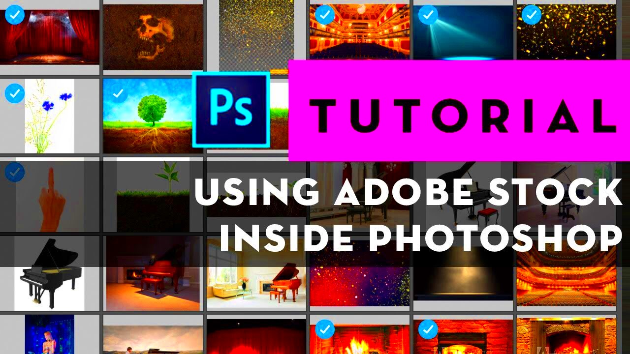 How to use Adobe Stock inside Photoshop TUTORIAL  YouTube