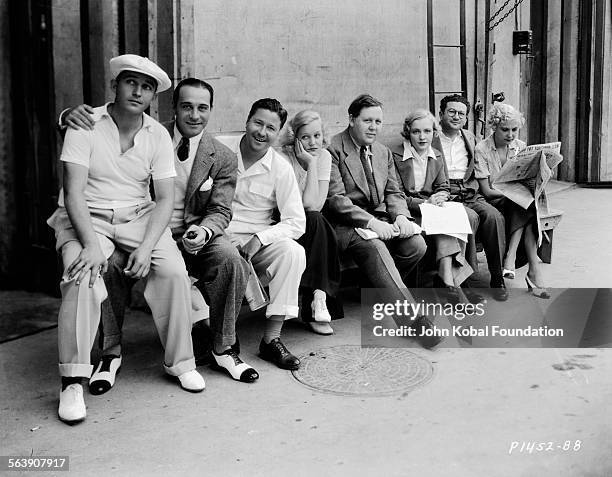 Portrait of a group of actors including Bing Crosby  Charles News