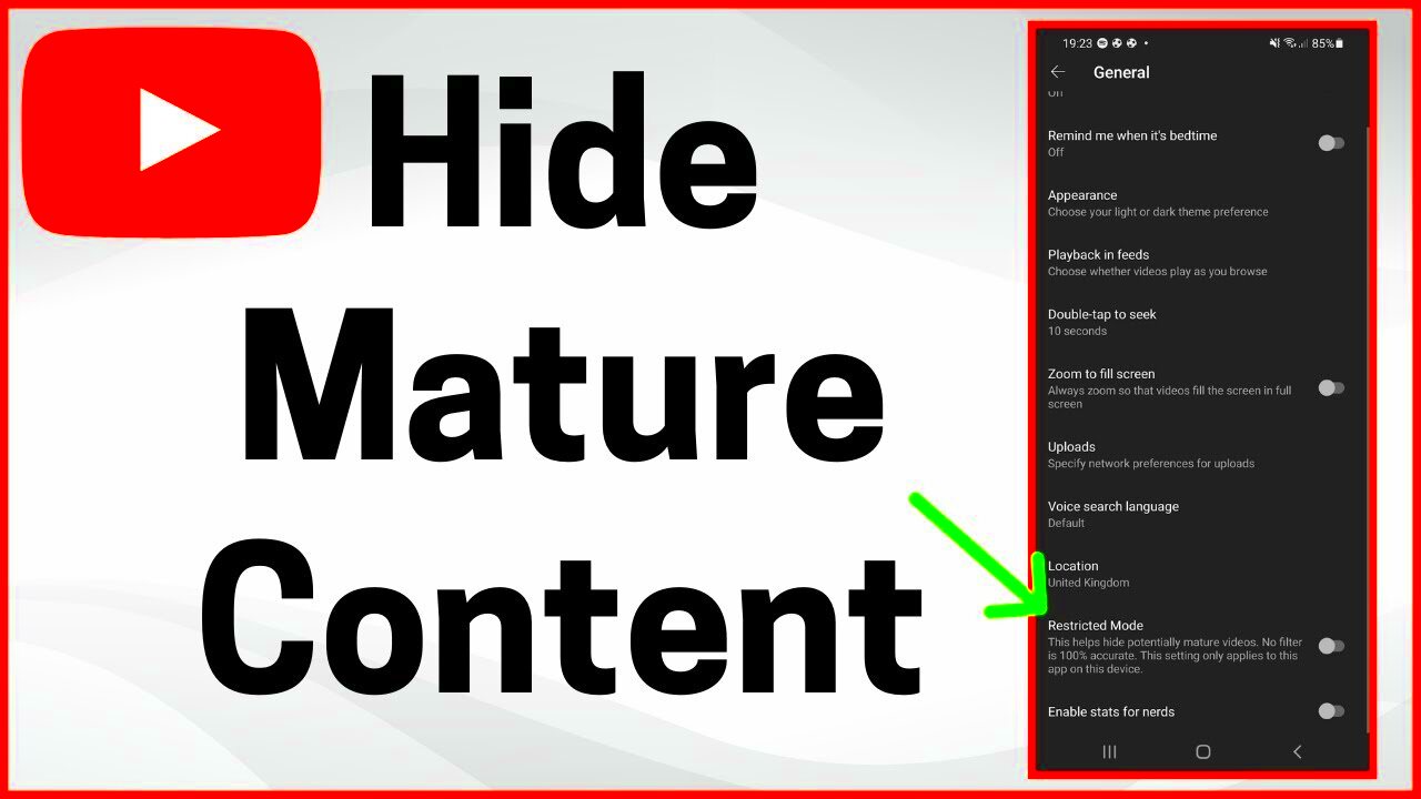 How to HideBlock Adult Content on YouTube  YouTube