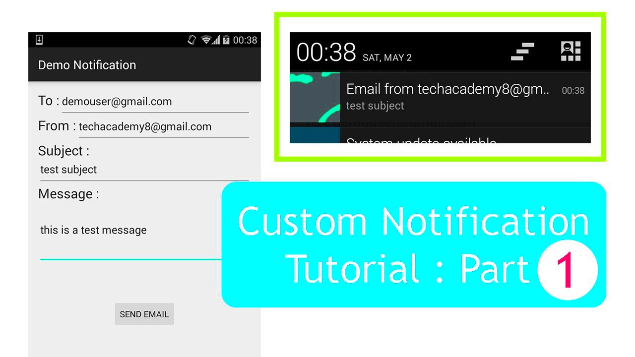 Custom Notification Tutorial  PART 1  YouTube