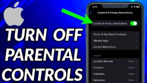 How To Turn Off Parental Controls On iPhone  YouTube