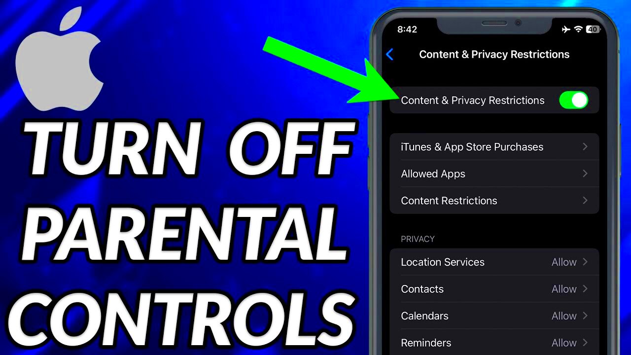 How To Turn Off Parental Controls On iPhone  YouTube