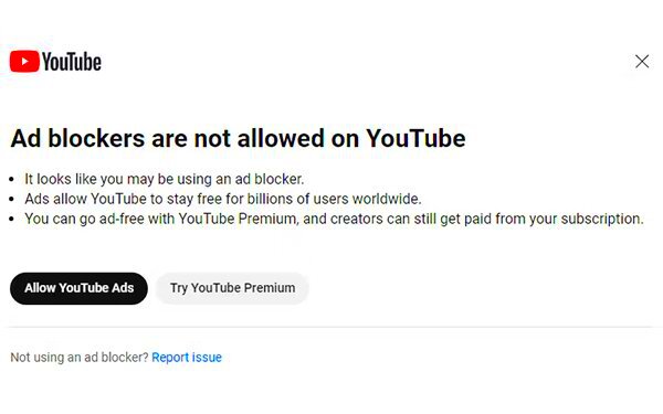 YouTube Restricts Content For Viewers Using AdBlocking Tools In New