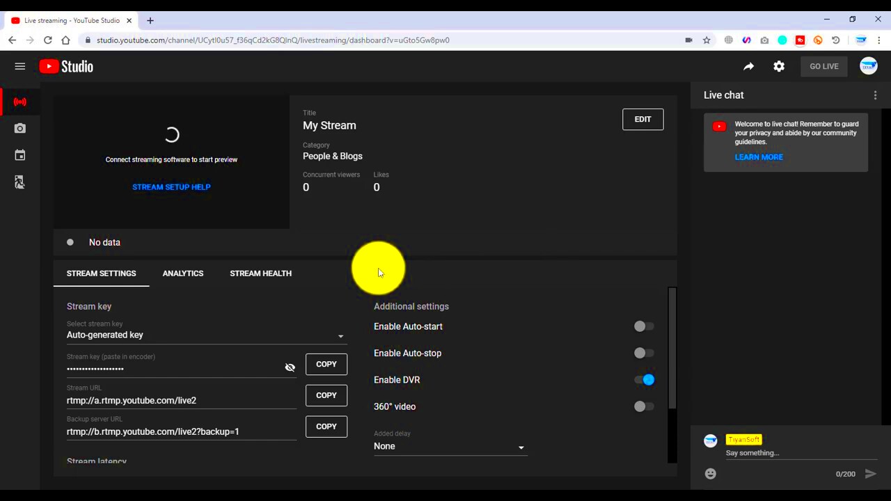 How To Find RTMP Stream key and RTMP URL in YouTube  YouTube