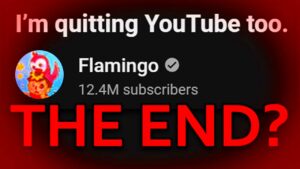 Flamingo is QUITTING YouTube  YouTube