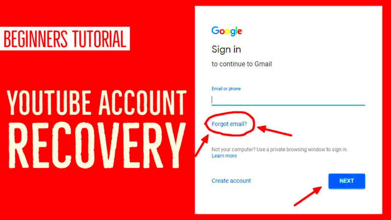 RecoverRetrieve YouTube Account How to Reset Forgotten YouTube