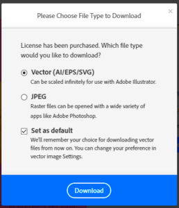 How to download vectors from stock in SVG  rAdobe