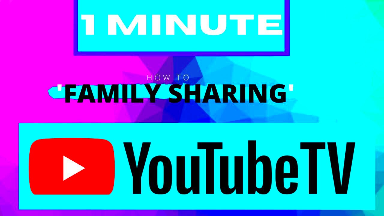 How to Share YouTube TV 1 minute how to family sharing  YouTube