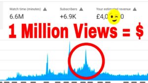 1 Million Views on YouTube Real Income  Analytics  YouTube