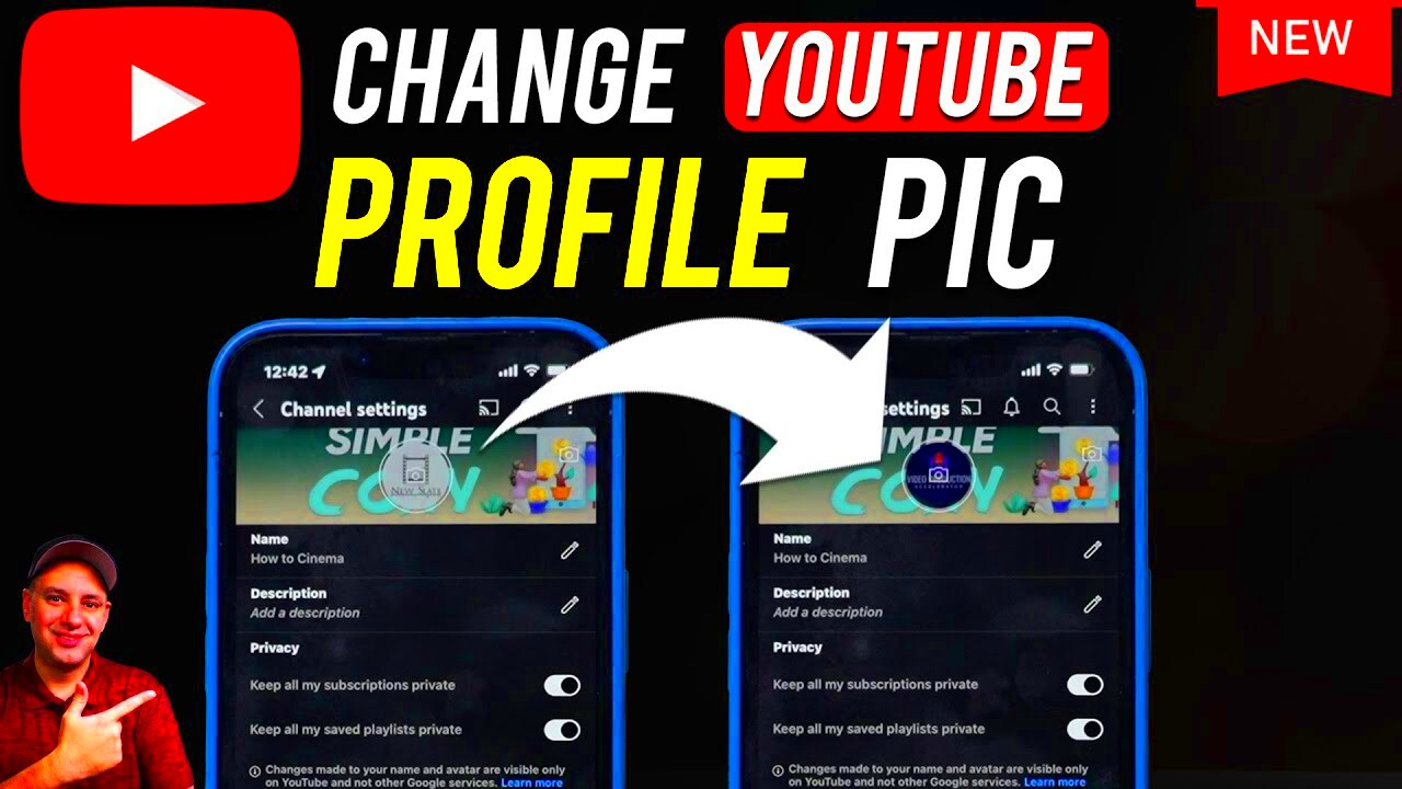 How To Change YouTube Profile Picture On iPhone  YouTube