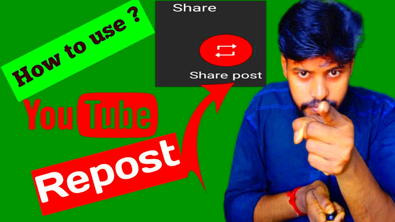 How to use YouTube repost  Repost on YouTube  Community Tap new