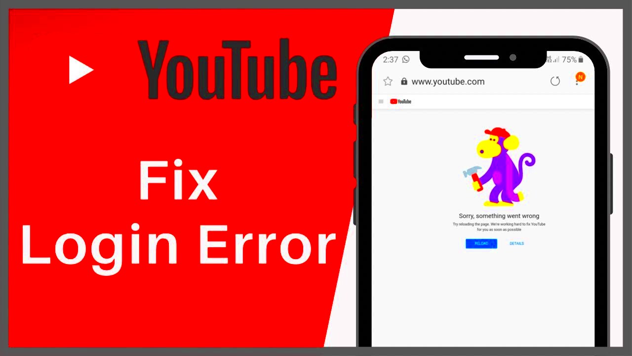 How To Fix Login Error In YouTube  Solve Login Problem On YouTube