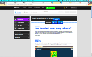 How to embed issuu in my behance  Behance