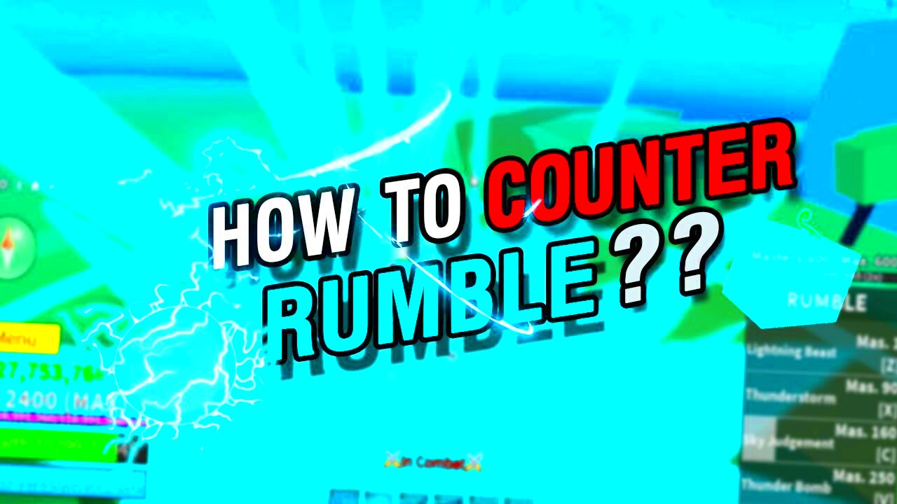 How To Counter Rumble   BLox Fruit  TipsTrick  Update 17 part 3