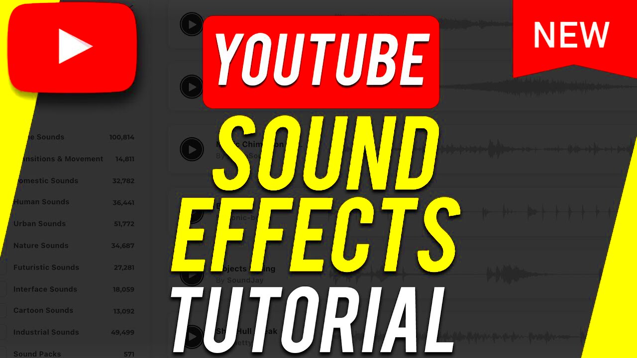 How to Find and Use Sound Effects for YouTube Videos  YouTube