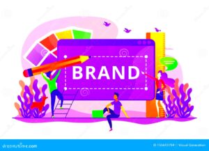 Brand Identity Concept Vector Illustration Stock Vector  Illustration