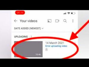 How to Fix Error Uploading Videos on YouTube  YouTube