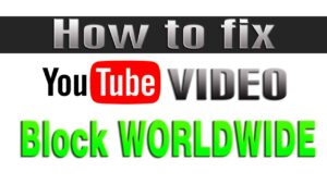 How to remove youtube copyright on video blocked worlwide  YouTube