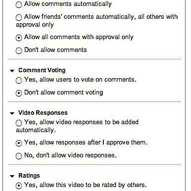 YouTube Privacy Settings