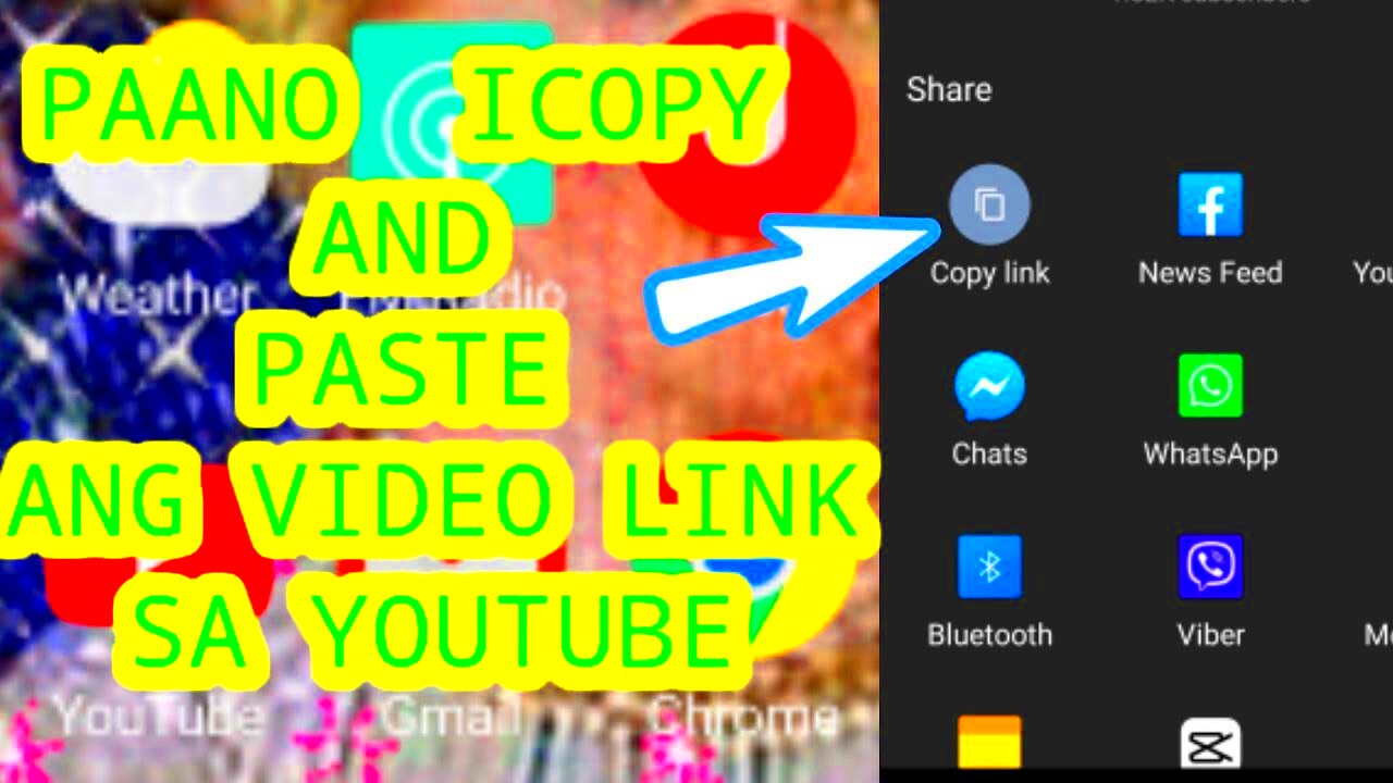 HOW TO COPY AND PASTE VIDEO LINK FROM YOUTUBETUTORIAL FOR BEGINNERS