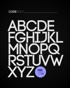 CODE free font  Behance