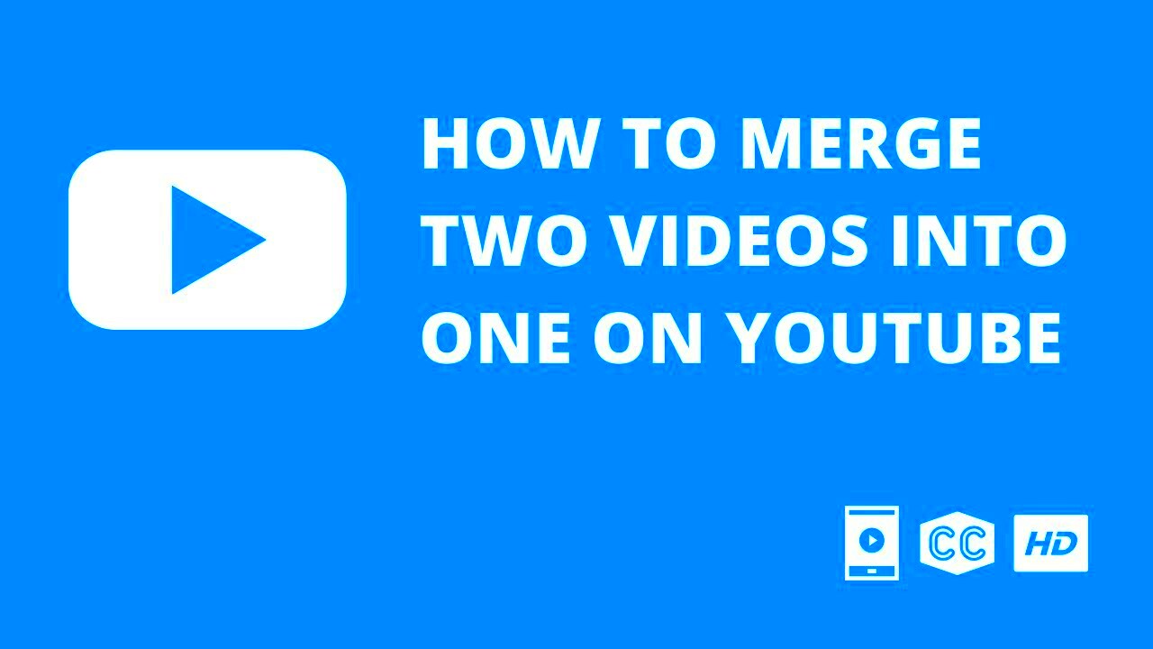 How to Merge Two Videos Into One for Youtube Studio  Full Tutorial