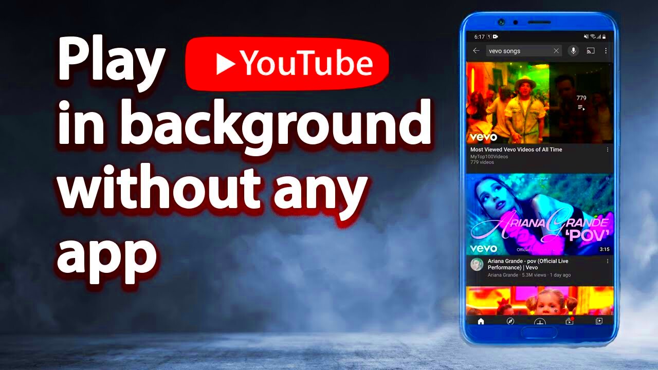 How to play YouTube videos in background without any app on Android