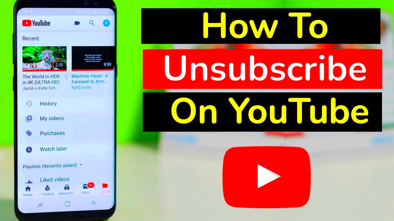 How To Unsubscribe On YouTube  YouTube