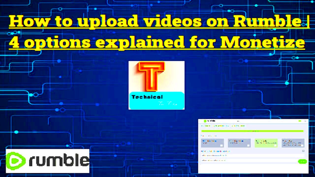 How to upload videos on Rumble  4 options explained for Monetize  YouTube