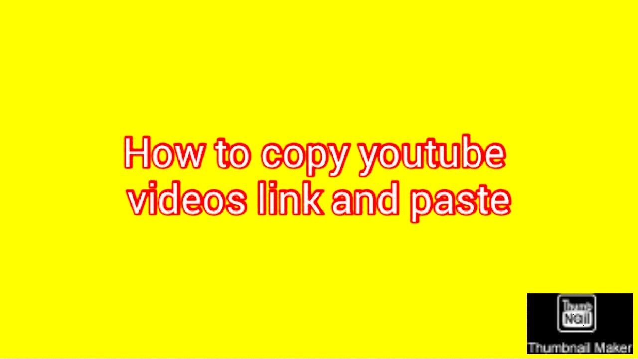 How to copy youtube videos link and paste  YouTube