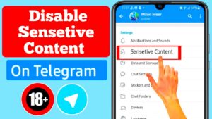 How to disable sensitive content on telegram  How To Disable Filtering