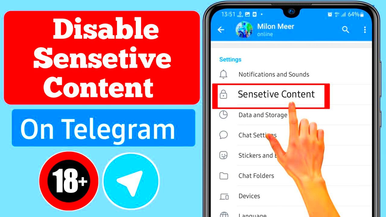 How to disable sensitive content on telegram  How To Disable Filtering