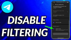 How To Disable Filtering On Telegram  YouTube