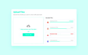 Files Upload UI Design in Adobe XD  Behance