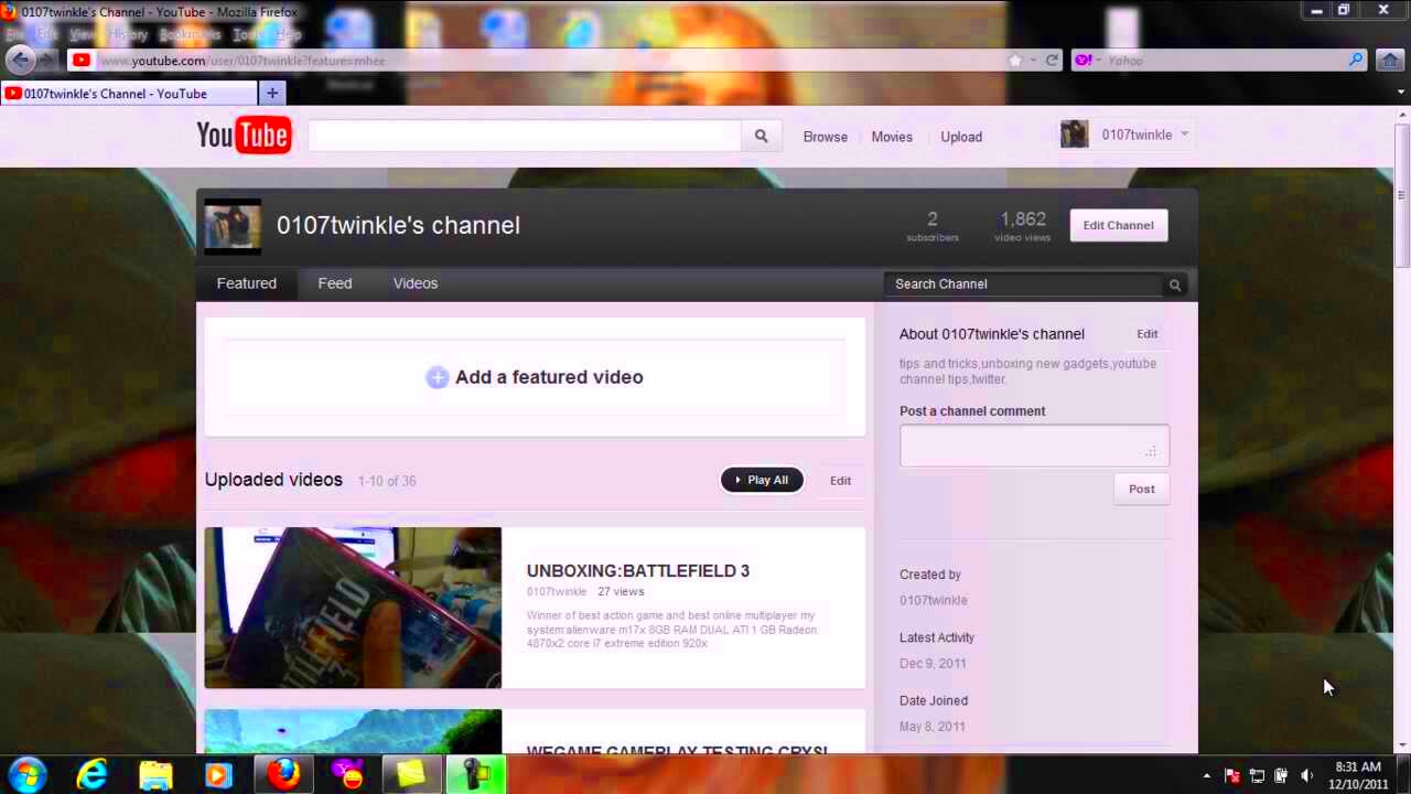 HOW TO GET THE OLD YOUTUBE CHANNEL LAYOUT BACK PART1  YouTube