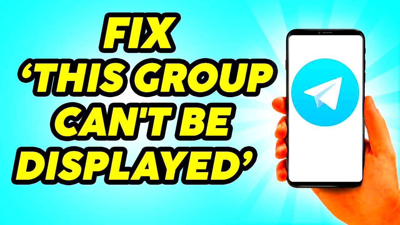 How to Fix Telegram This Group Cant Be Displayed  Easily Fixed