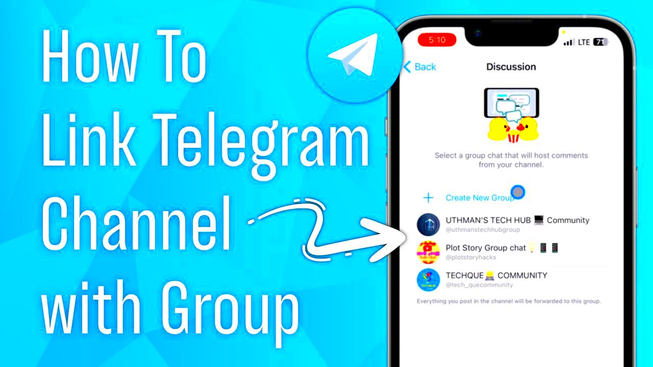 How to Link Telegram Channel with Group  YouTube