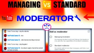 How to use moderation tools  Standard moderator and Managing moderator