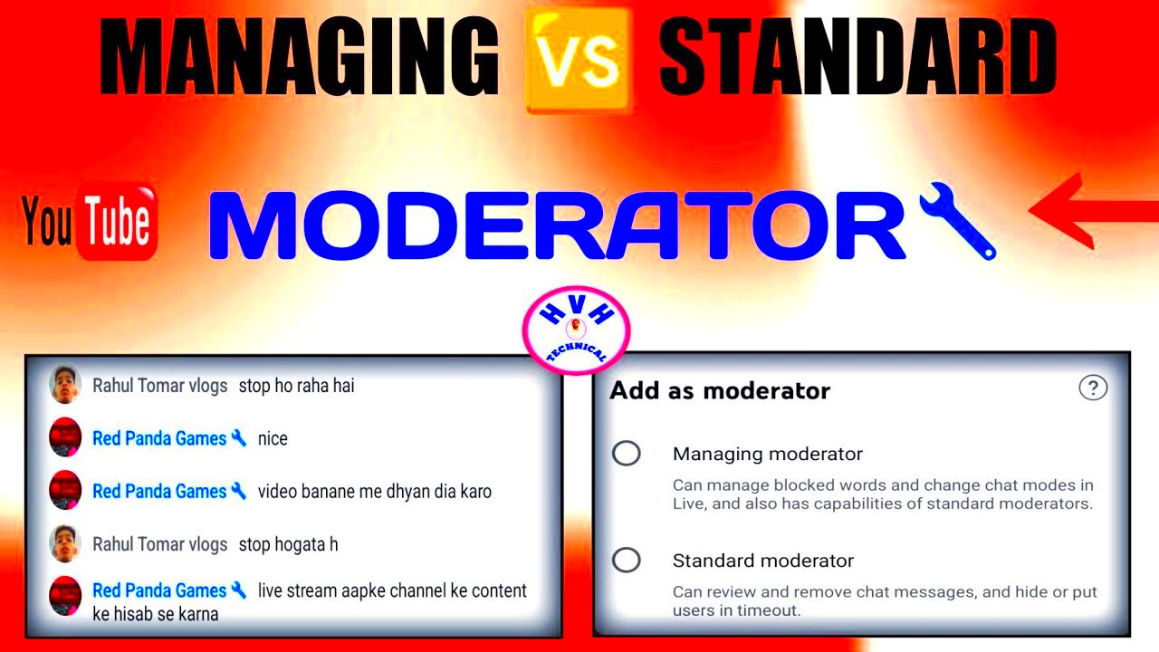 How to use moderation tools  Standard moderator and Managing moderator