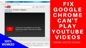 How to fix Youtube Not Working on Chrome Browser  Chrome Youtube