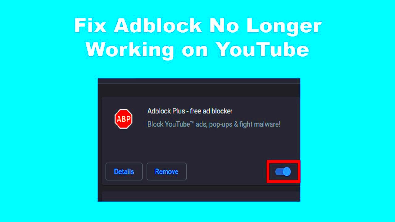 Fix Adblock No Longer Working on YouTube  YouTube