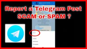 How to report a scammer on telegram