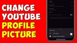 How To Change YouTube Profile Picture Using iPhoneiPad 2023  YouTube