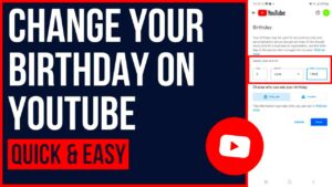 How to Change Birthday on YouTube Account 2023  YouTube