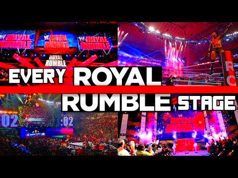 Evolution of the WWE Royal Rumble Stage EVERY Stage from 19882017