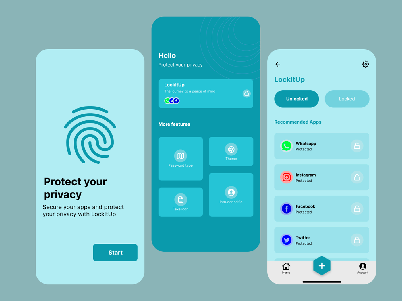 Protect your privacy with LockItUp on Behance