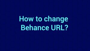 How to change Behance URL  YouTube