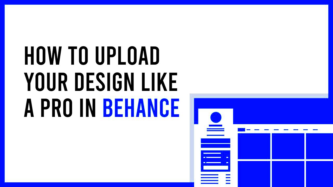 How to Upload Your Design on Behance  YouTube