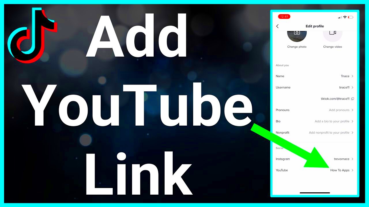 How To Add YouTube Link To TikTok  YouTube